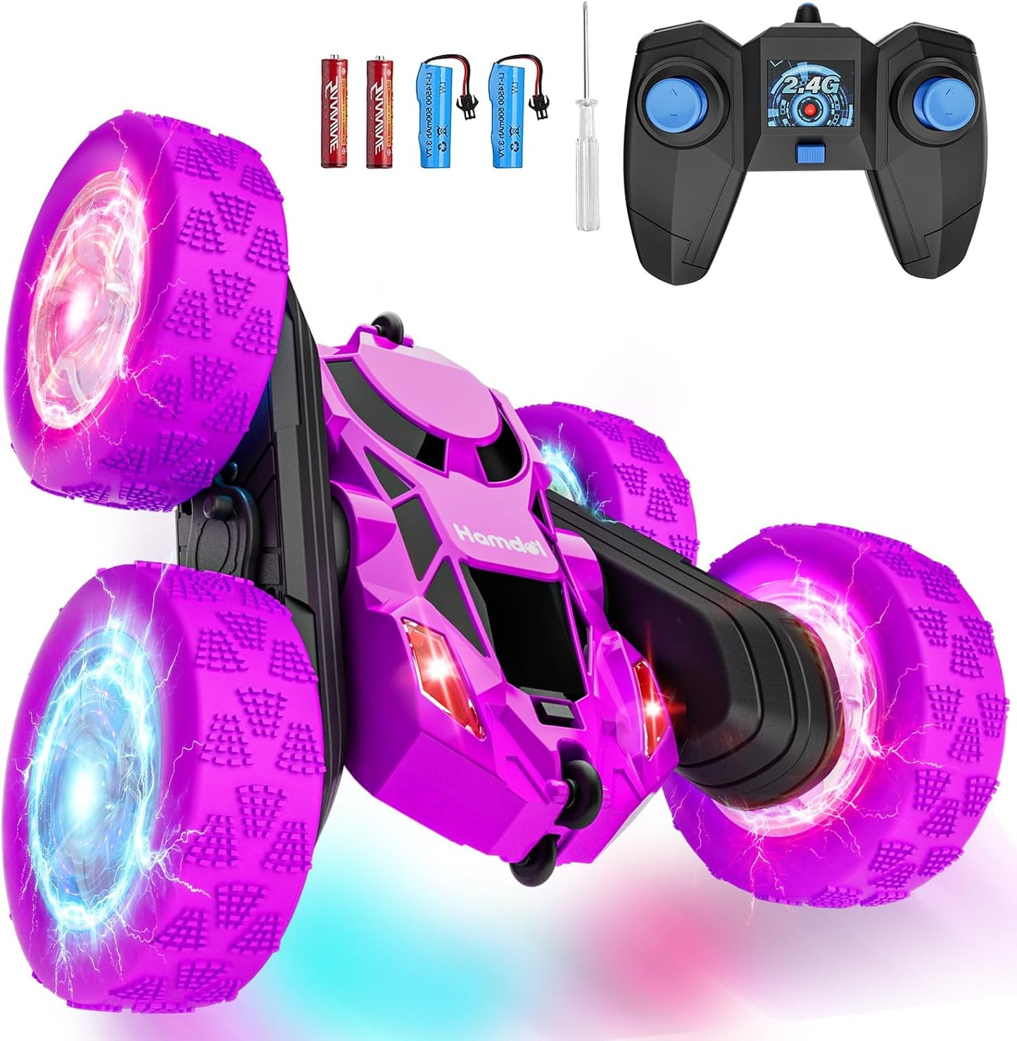 Remote Control Car for Kids with Cool Wheel Lights and Stunts