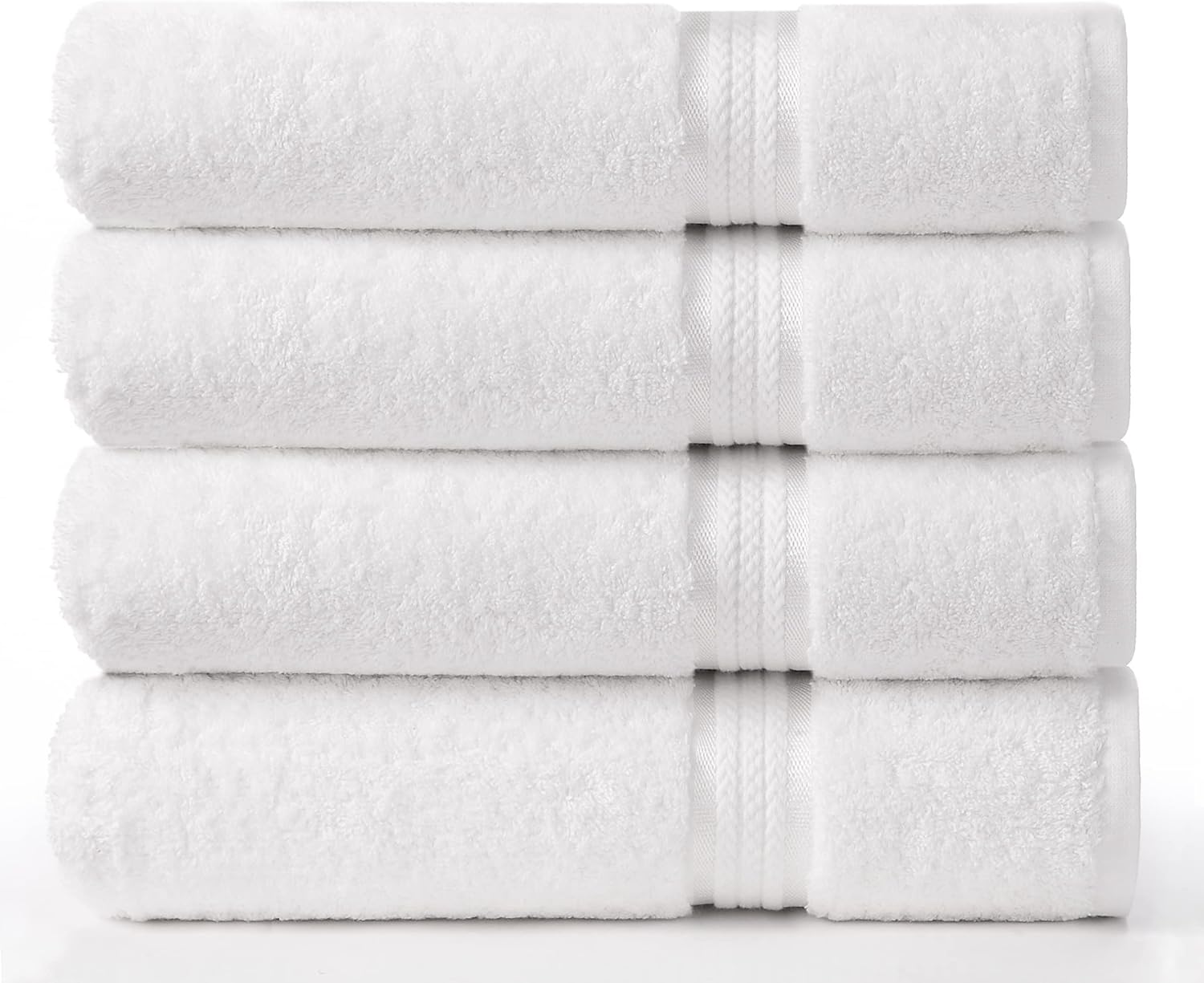 Cotton Craft Ultra Soft 4 Pack Oversized Bath Towels for Luxury