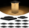 Solar Post Cap Lights 4x4 - Dusk to Dawn Warm/Cool Outdoor Lighting