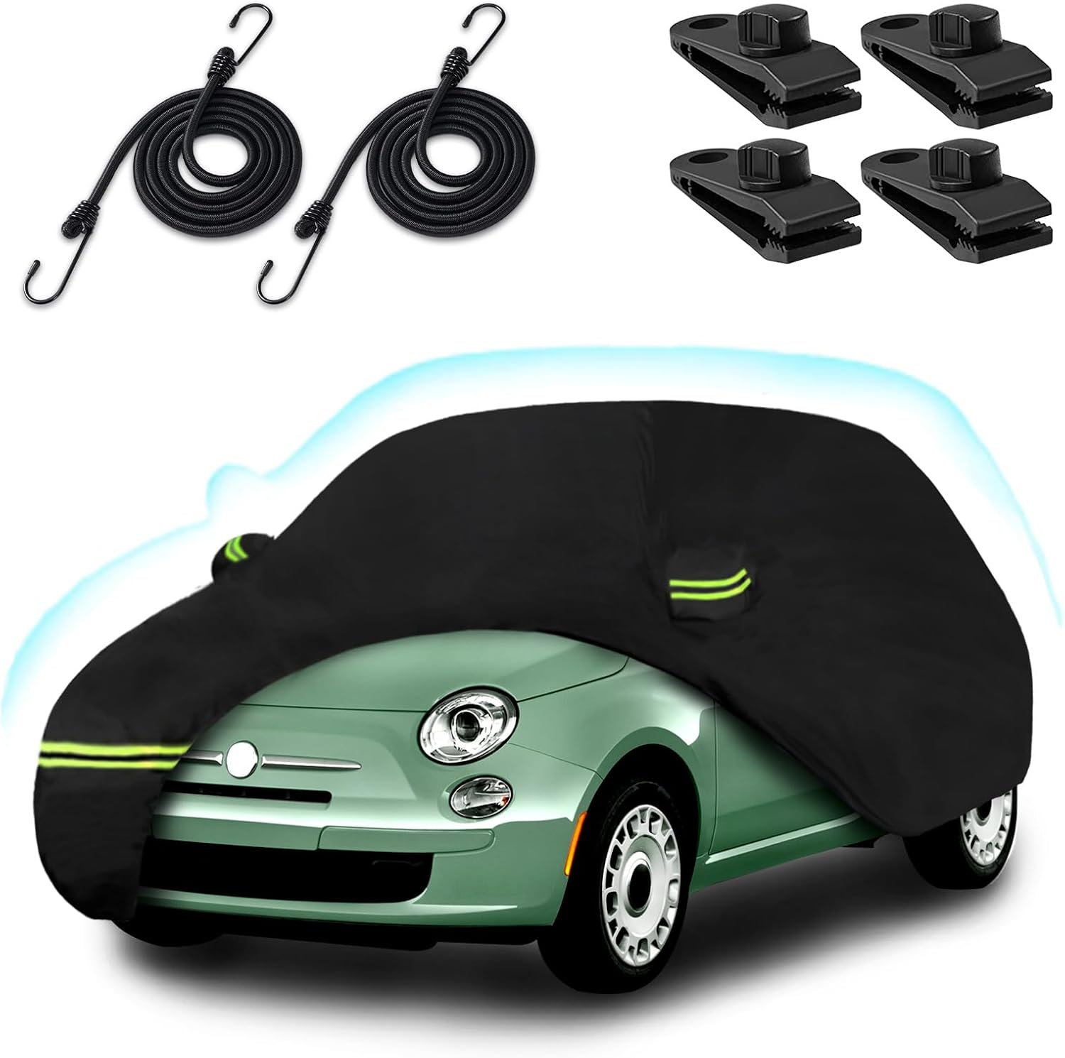 Waterproof Car Cover for 2007-2025 Fiat 500/500C/500E Abarth