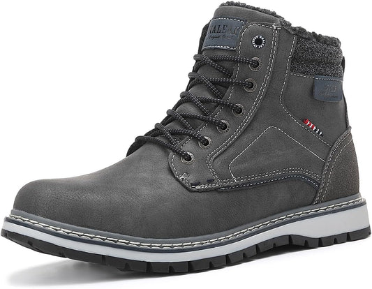 Mens Snow Boots Warm Winter Boots Non Slip Fur Lined Outdoor