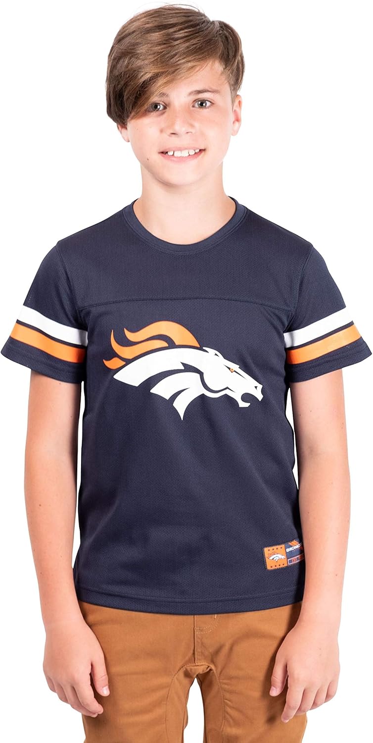 Ultra Game Boy's Mesh Vintage Jersey Tee Shirt for NFL Fans