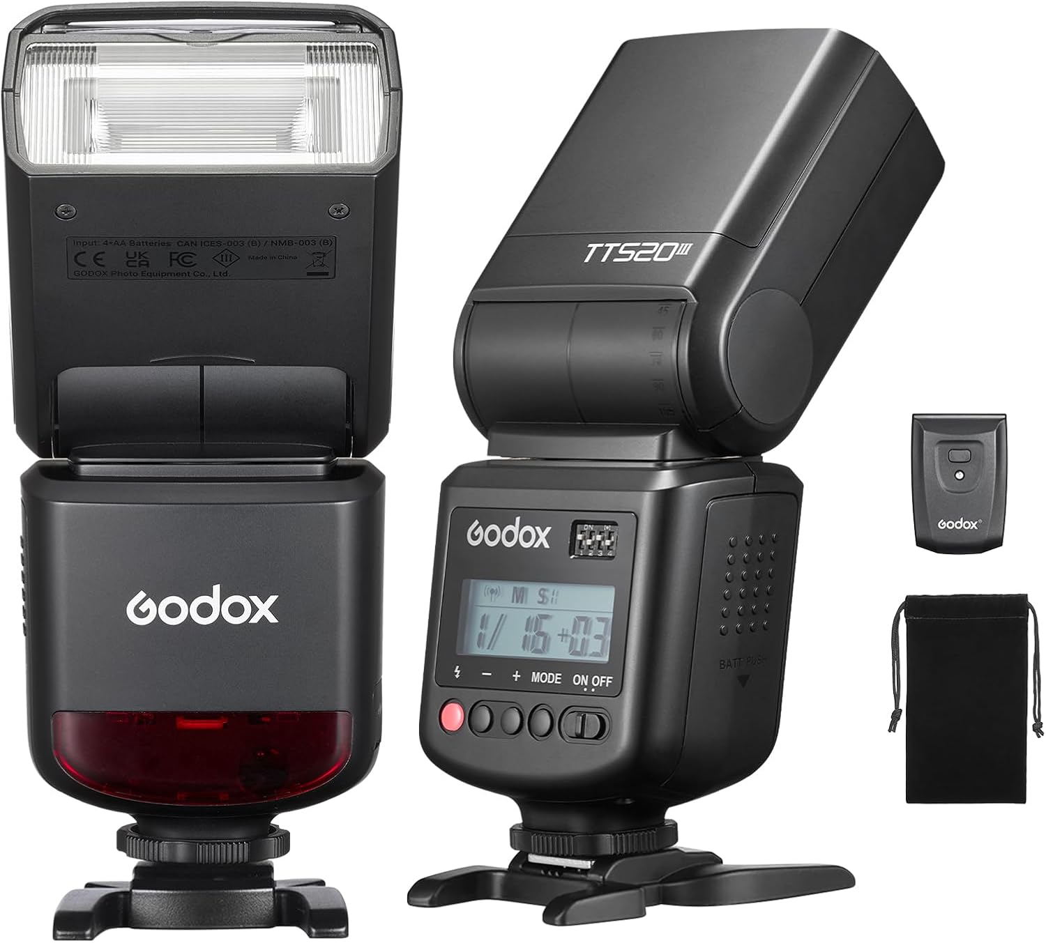 Godox TT520III Camera Flash Speedlite for Canon, Nikon, Sony