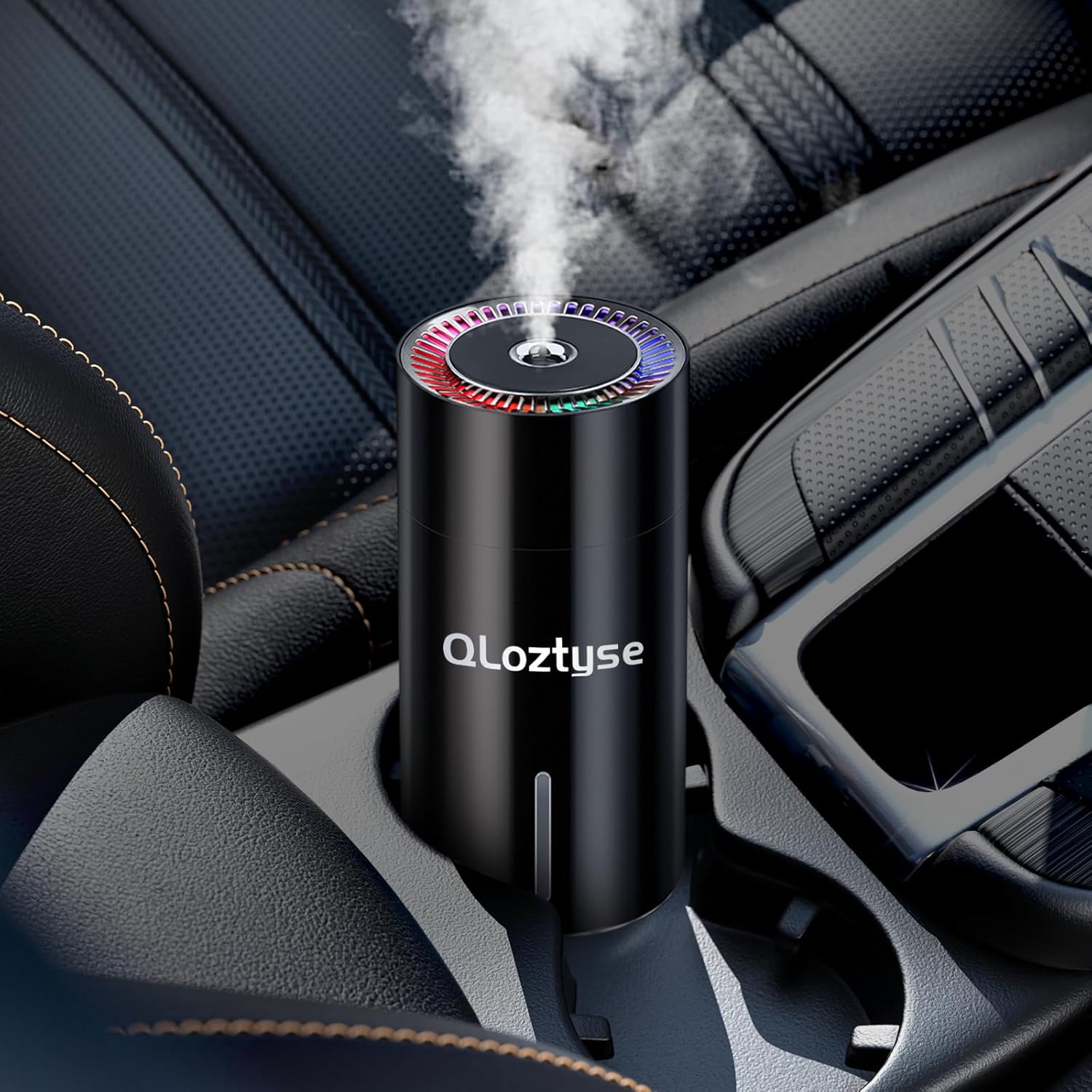 Intelligent Car Air Freshener - 2 Modes, Rechargeable, Black