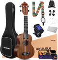 Soprano Ukulele for Beginner 21 in Ukelele Kit - Complete Starter Set