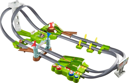 Hot Wheels Mario Kart Circuit Track Set with 2 Toy Vehicles
