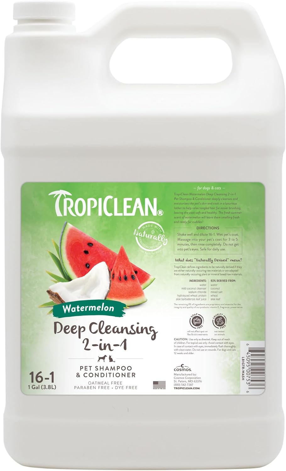 TropiClean 2-in-1 Dog Shampoo and Conditioner for Fresh Pets