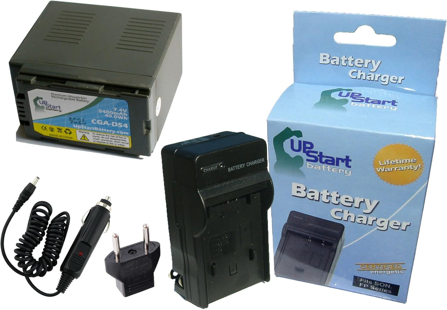 Replacement AG-DVX100B Battery and Charger for CGR-D54 Camcorders