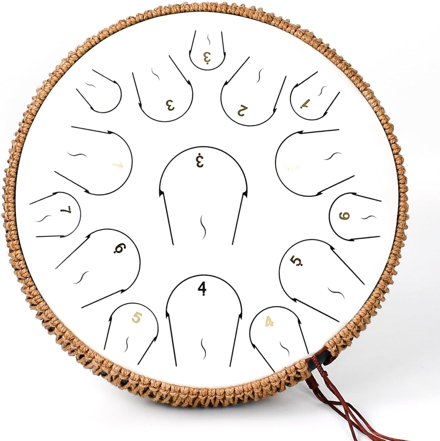 Steel Tongue Drum - 14 Inch 15 Note Hand Pan Drum for All