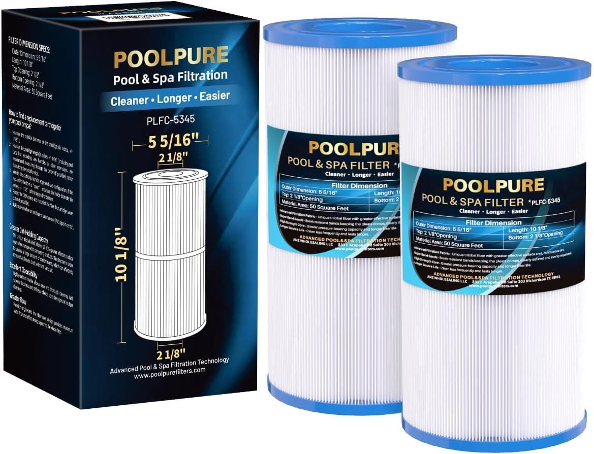 POOLPURE C-5345 Spa Filter for Crystal-Clear Water Quality