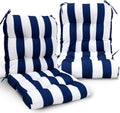 EAGLE PEAK Tufted Outdoor/Indoor Chair Cushions for Comfort