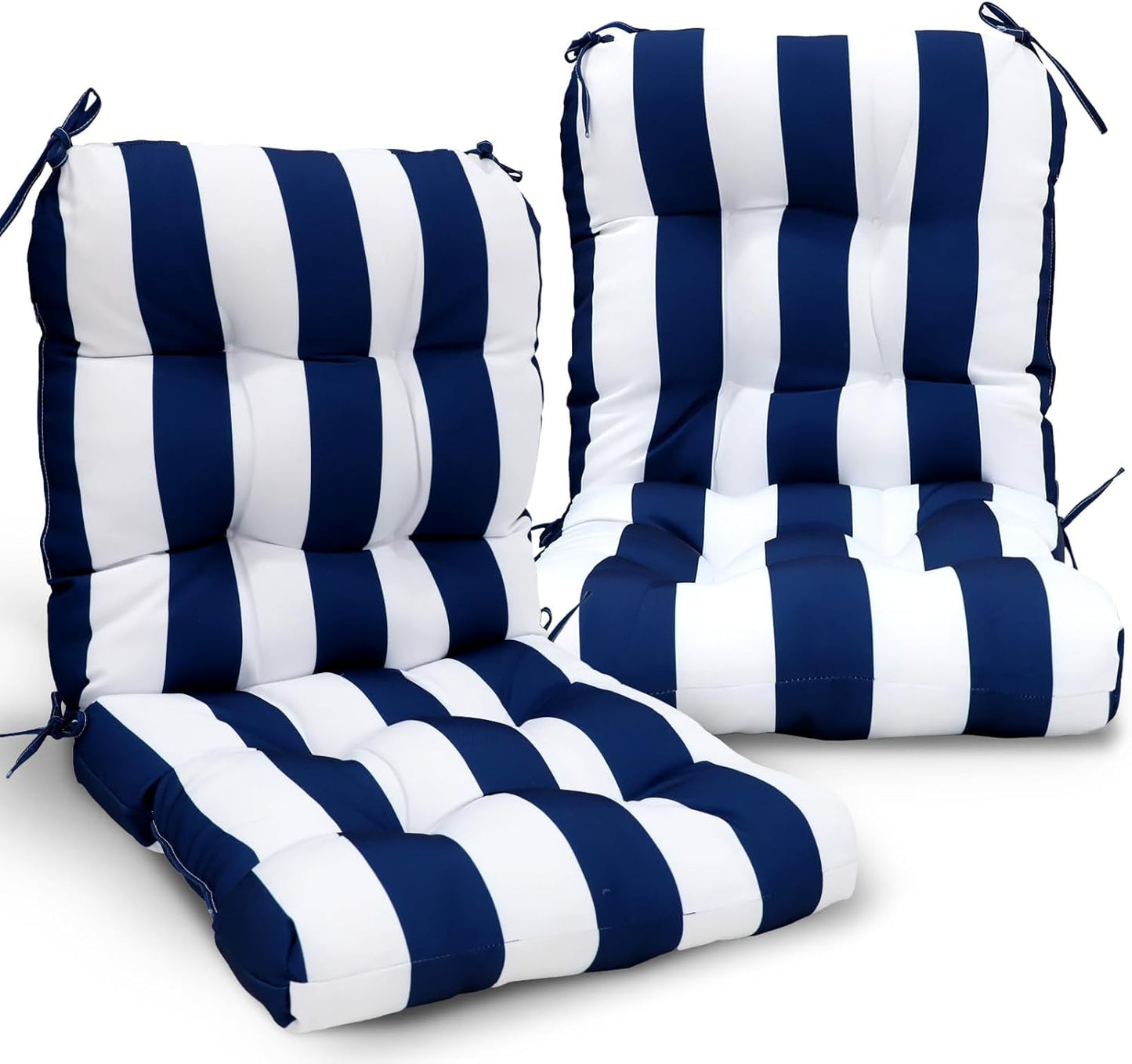 EAGLE PEAK Tufted Outdoor/Indoor Chair Cushions for Comfort