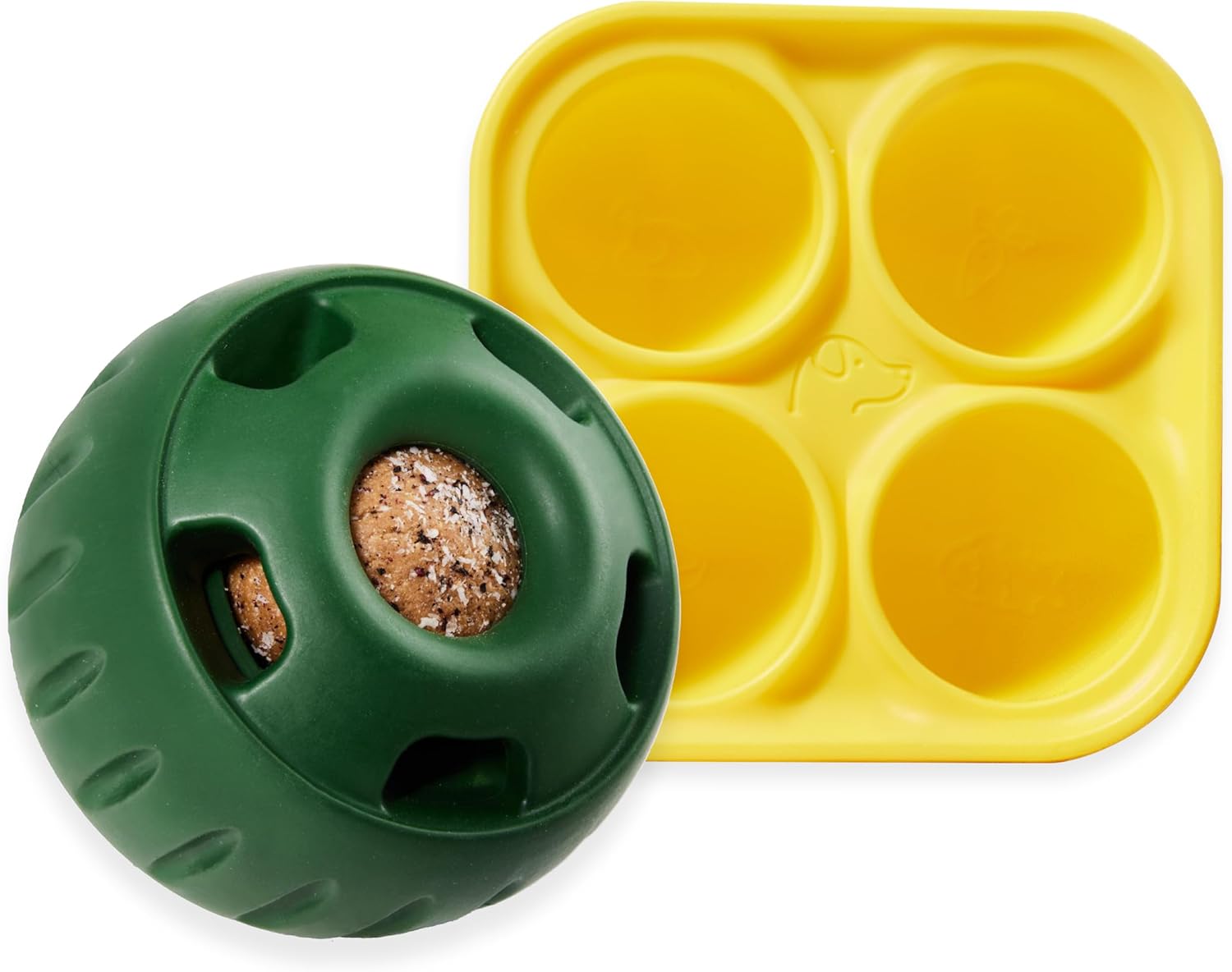 Durable Dog Toy & Treat Tray Set - Keep Large Dogs Entertained