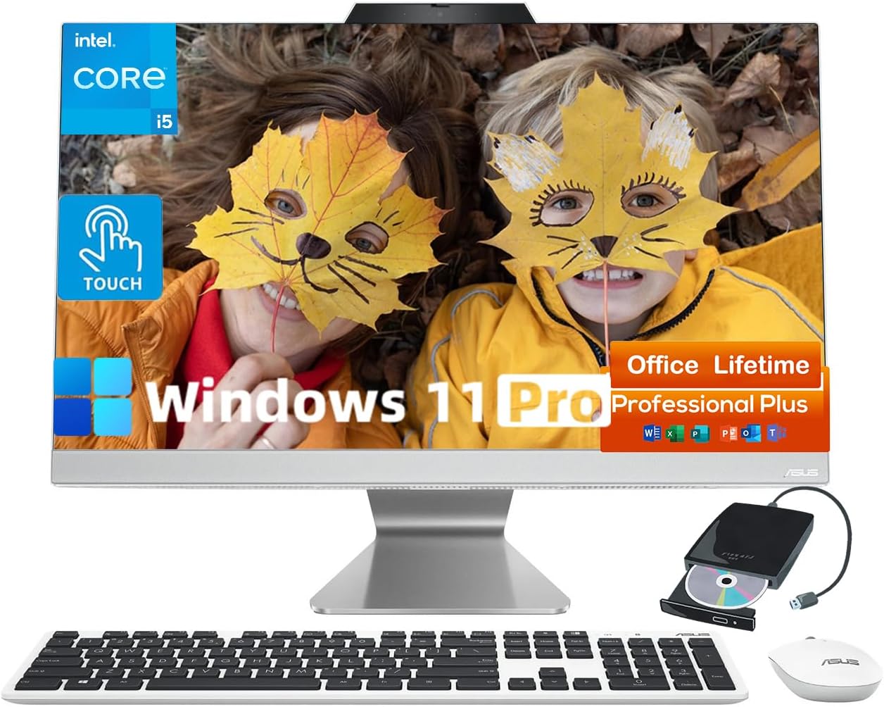 ASUS All-in-One Computer with 23.8in Touchscreen and Core i5
