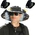 Wide Brim Solar Fan Outdoor Fishing Hat for Ultimate Comfort