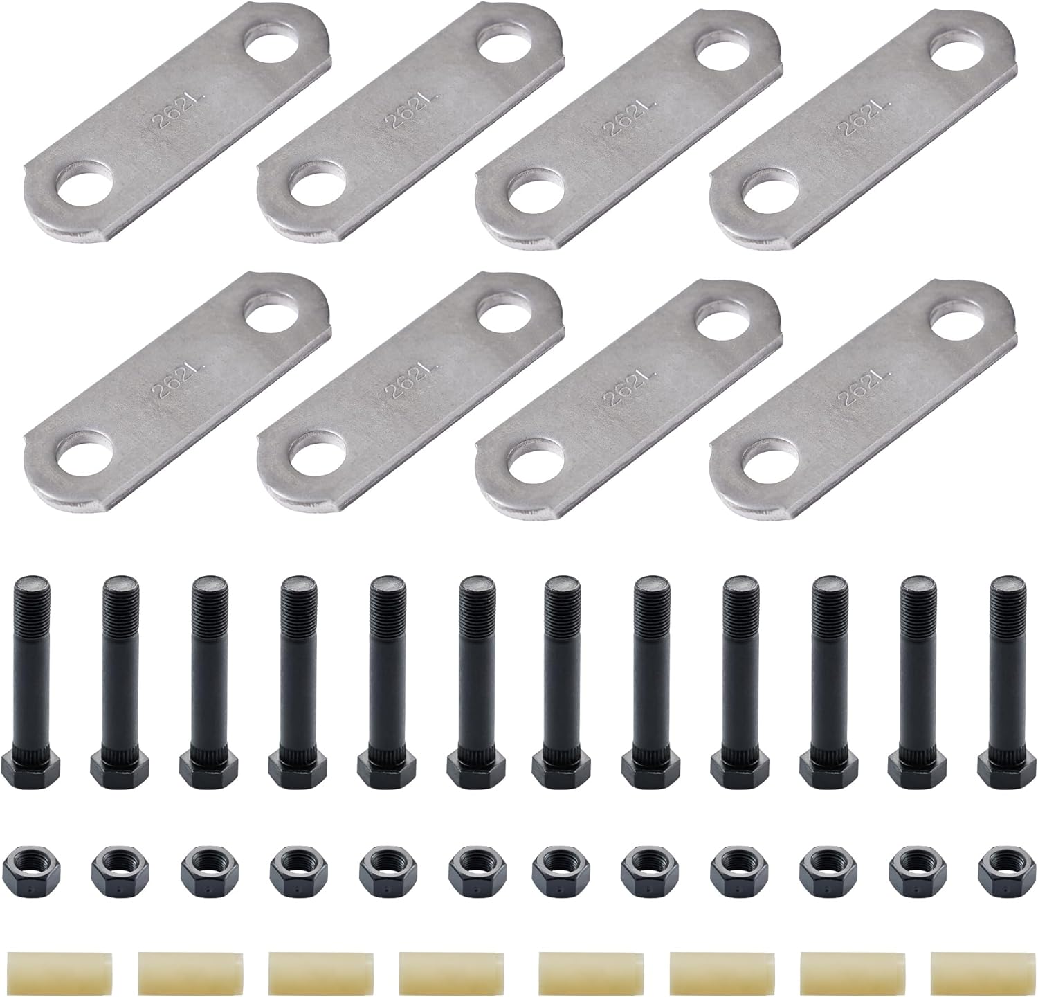 Lonffery 2 Packs Trailer Alex Shackle Kit for Double Eye Springs