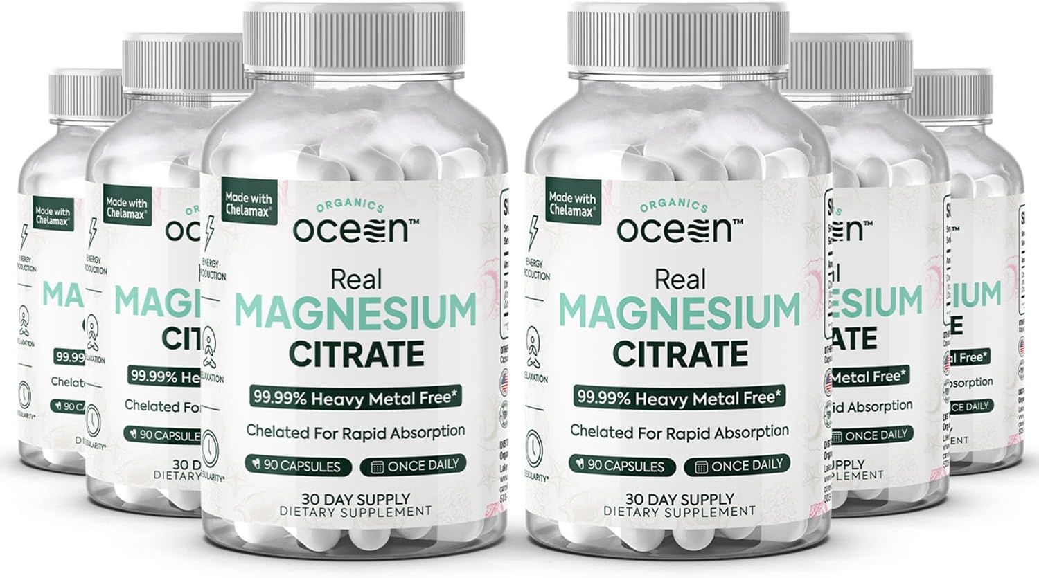 Real Magnesium Citrate - High Absorption Supplement for Energy