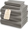 Lane Linen 100% Egyptian Cotton Split King Sheets - Soft Sateen