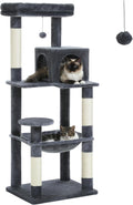 Tall Cat Tree with Large Hammock and Sisal Posts - Indoor Cat Tower