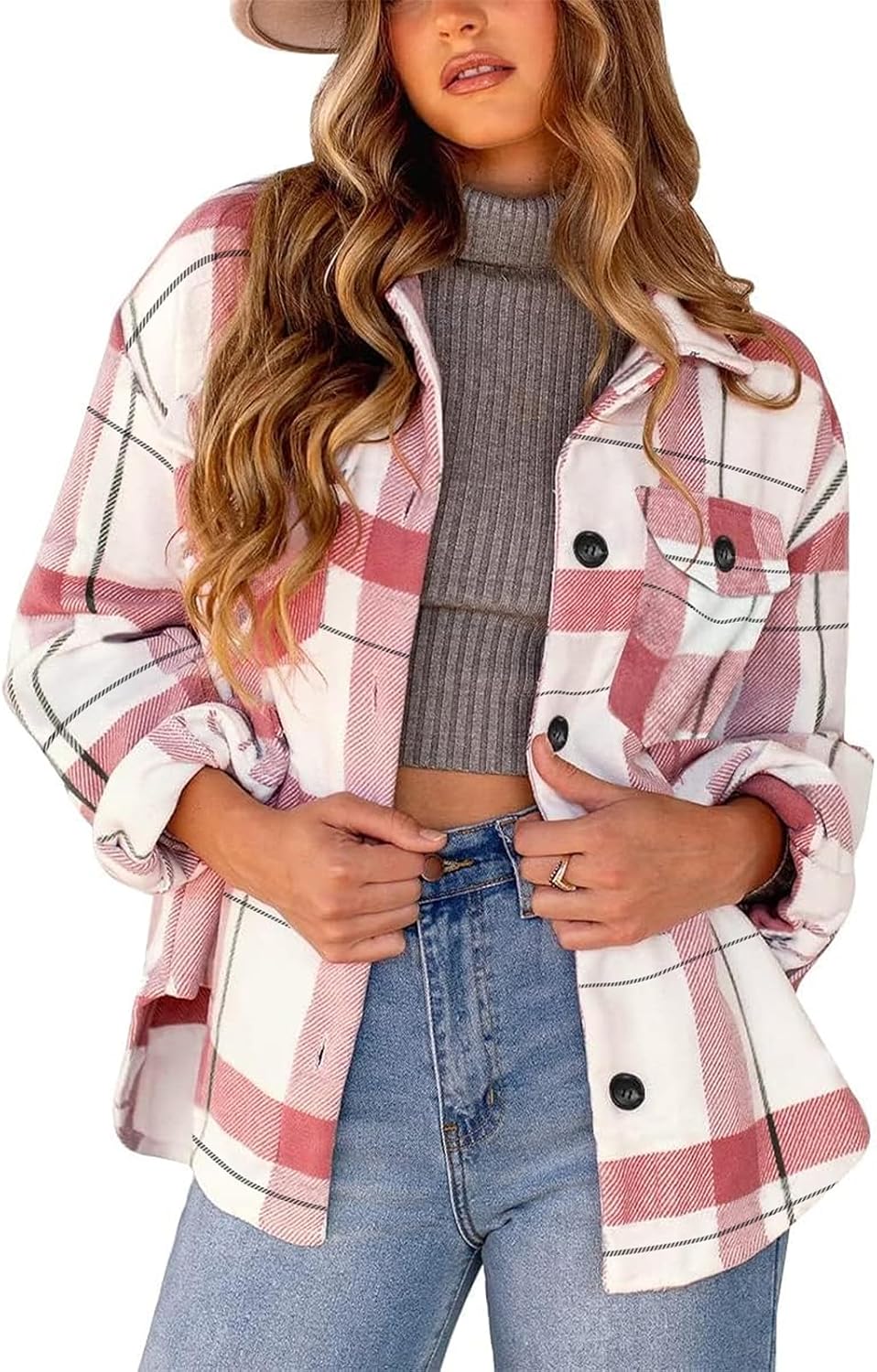 Stylish Womens Flannel Plaid Shackets for Fall and Winter Wear