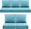 Luxury 6 in Outdoor Cushions for Patio Furniture - Thick Supportive