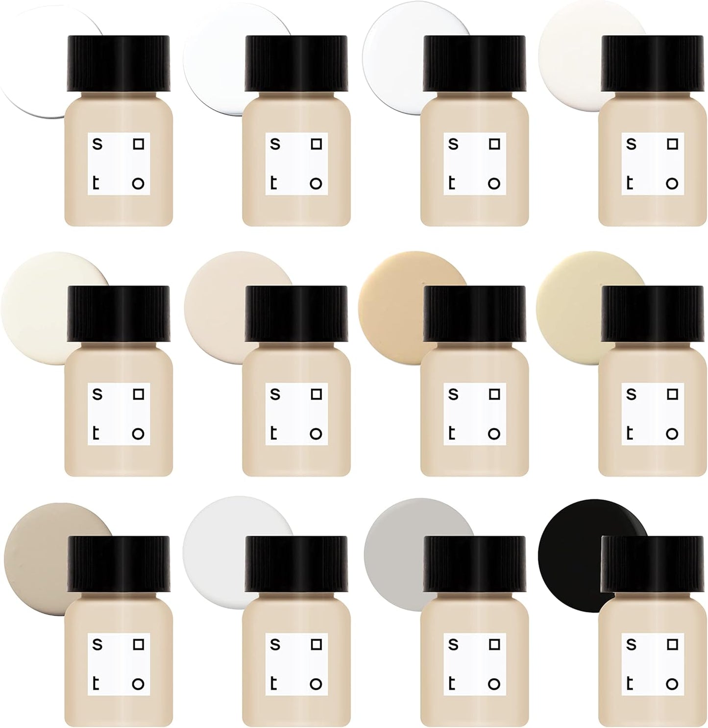soto Paint Touch Up Set of 12 for Multi-Surface Repairs