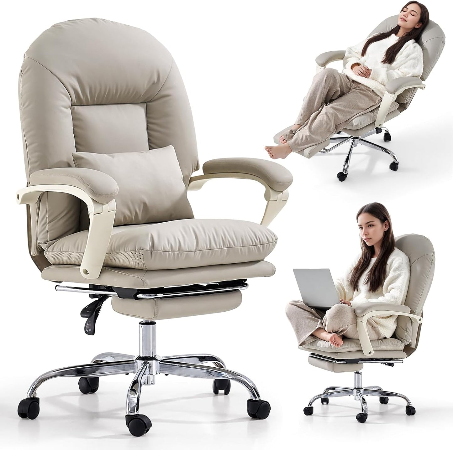 Ergonomic Office Chair with Foot Rest for Ultimate Comfort