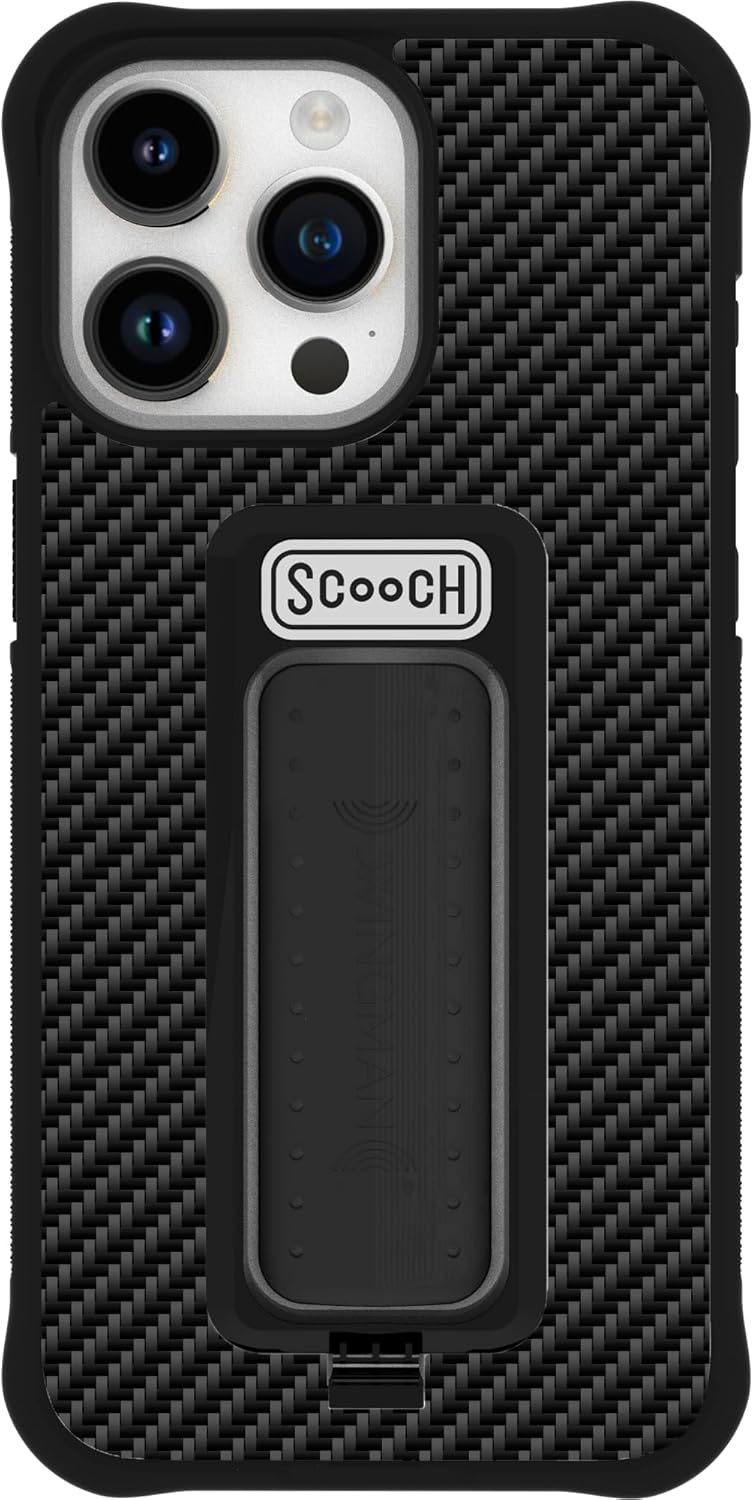 Scooch iPhone 15 Pro Max Case with Stand and Military Protection