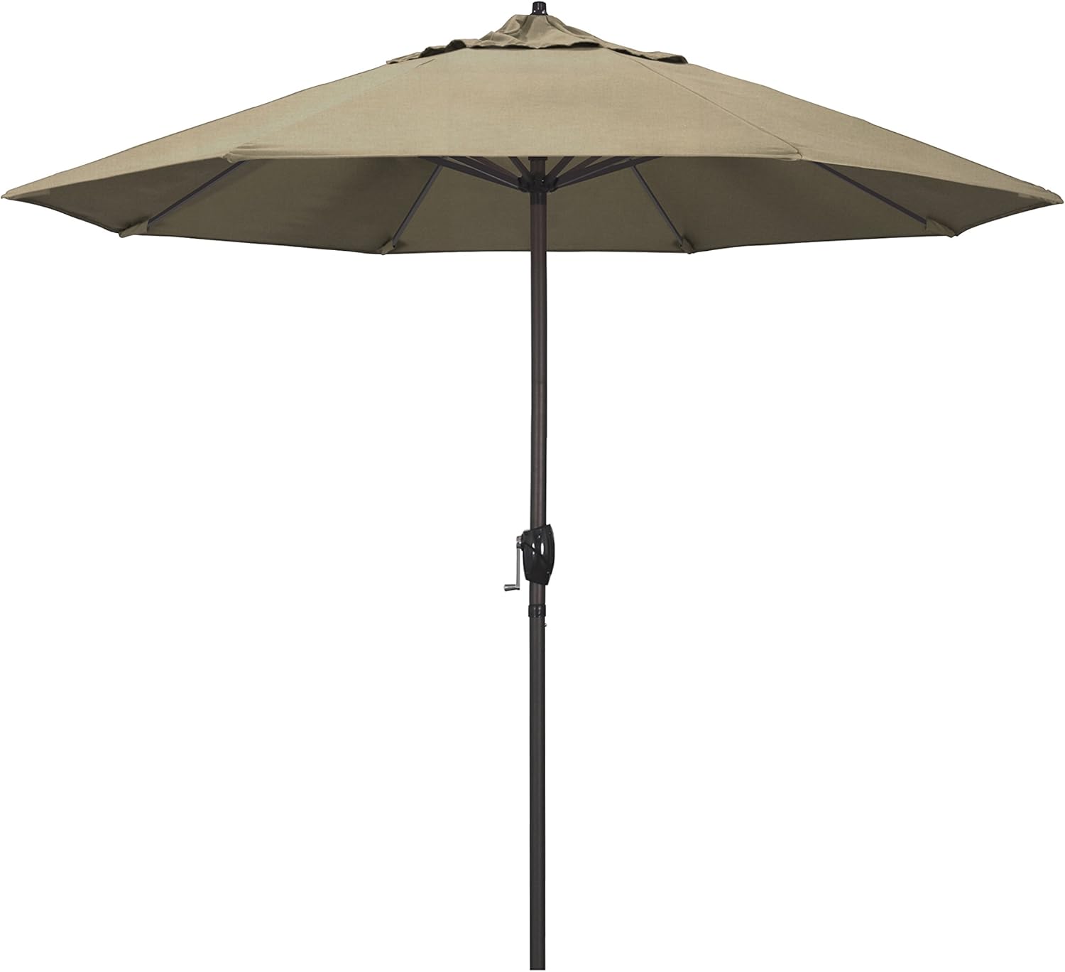 9ft Round Sunbrella Aluminum Outdoor Umbrella for Deck or Patio