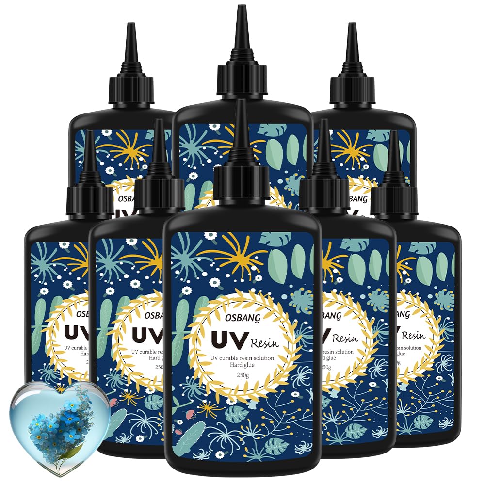 Crystal Clear UV Resin 2000g for Jewelry Making & Crafts