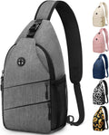 Crossbody Bags for Women Men Trendy Sling Chest Bag with Convertible
