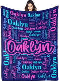 Custom Blanket with Name Personalized Flannel Throw - Cozy Keepsake