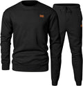 Mens Knit Jacquard Tracksuit Set - Lightweight All-Season Comfort fits