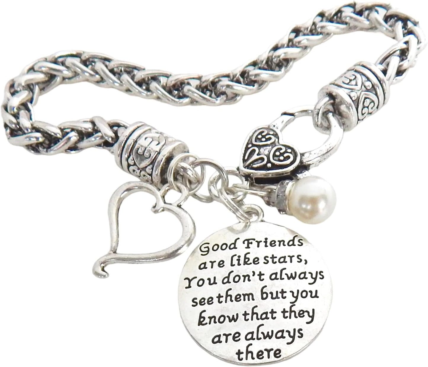 Sister Friendship Bracelet Gift with Sentimental Quote for Sisters