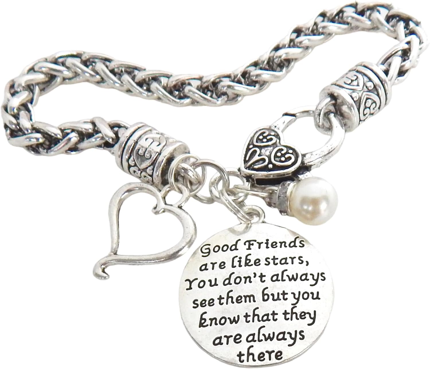 Sister Friendship Bracelet Gift with Sentimental Quote for Sisters