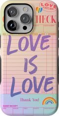 Casely iPhone 15 Pro Max Case Love is Love - Bold Protective Pride