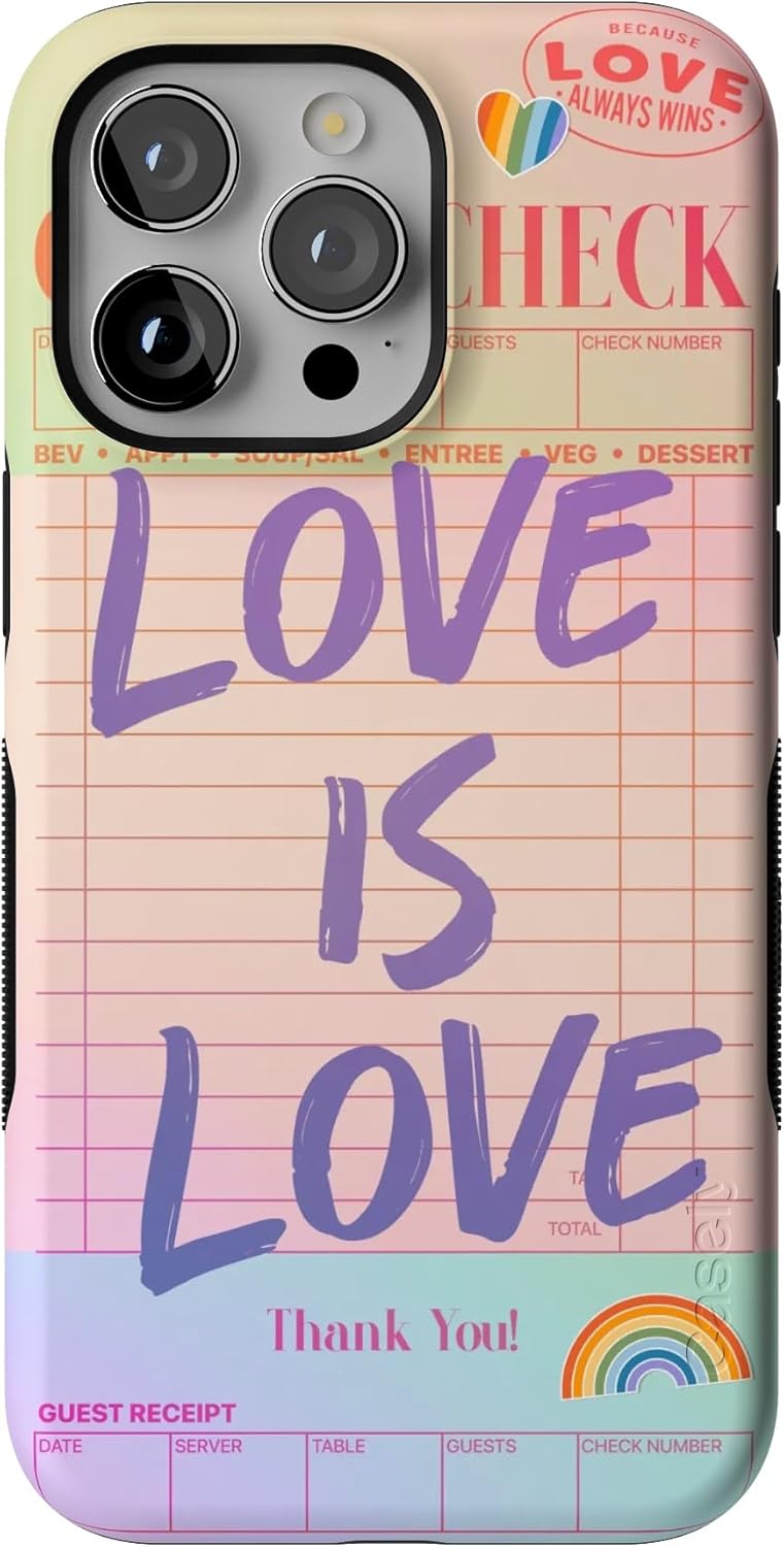Casely iPhone 15 Pro Max Case | Love is Love Design for Pride