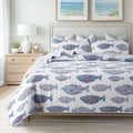 SLPR Sea of Dreams Twin Quilt Set - Nautical Fish Design