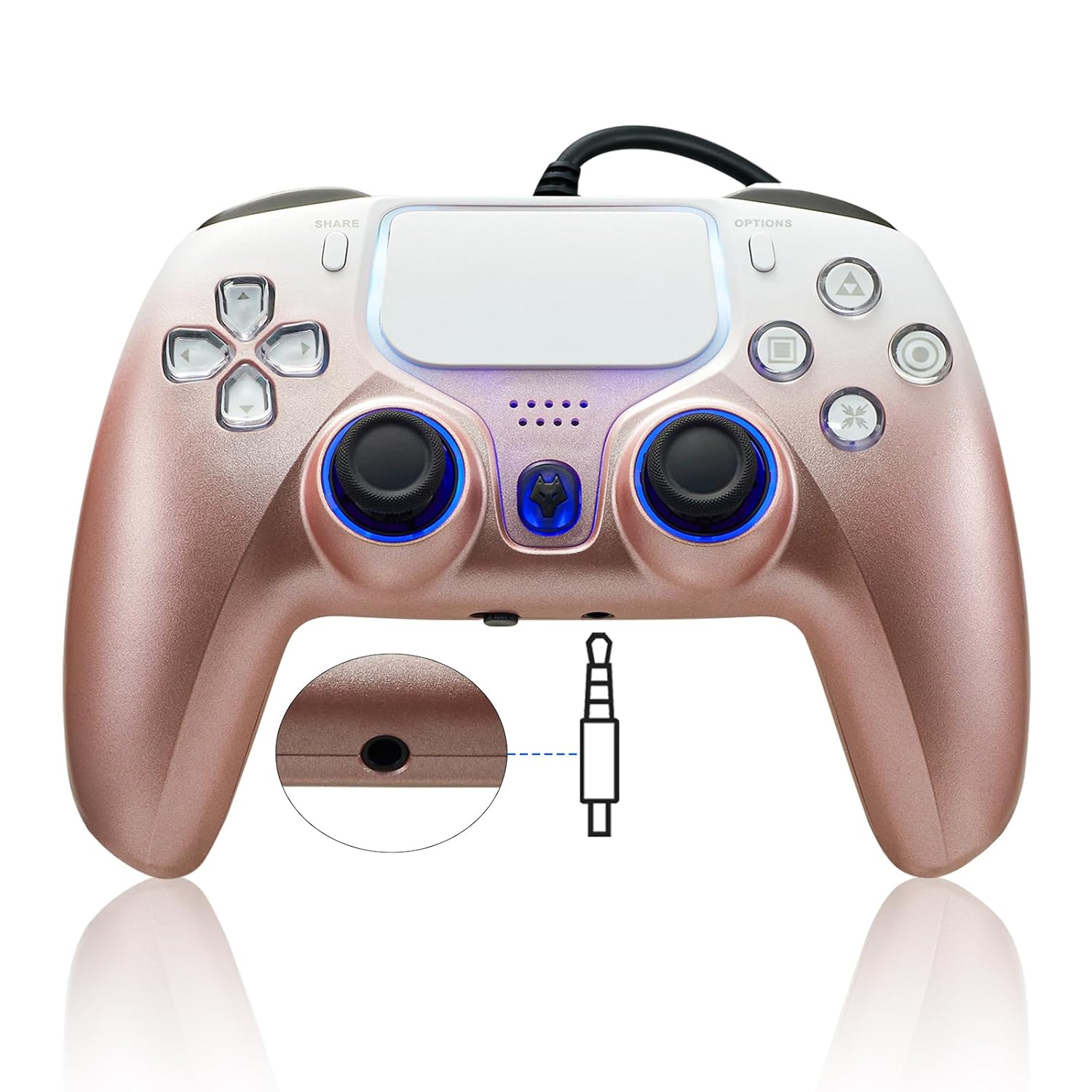 NBCP Wired Game Controller for PlayStation 5 and PC Gaming