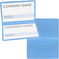 Powder Blue Folding Business Card Holders - 250 Pack - Compact