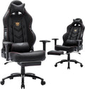 Big and Tall Gaming Chair with Footrest 350lbs - Ergonomic Racing PC