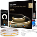 Smart White COB Led Strip Light with Remote - Warm 3000K, 32.8ft
