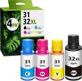 31 32XL Black Ink Bottle Set for Smart Tank - High Yield Refill
