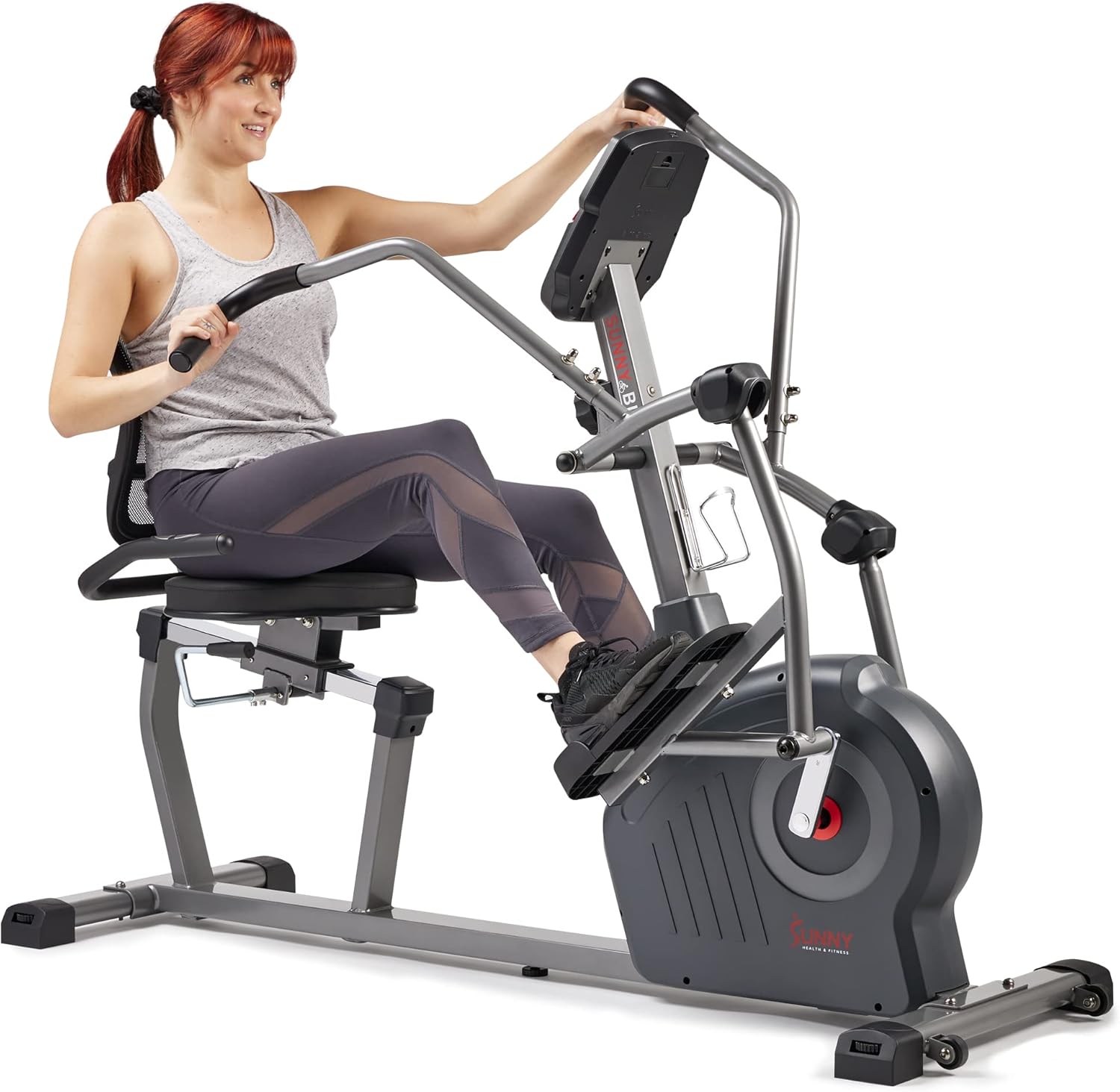 Sunny Health & Fitness Elite Recumbent Cross Trainer for Home