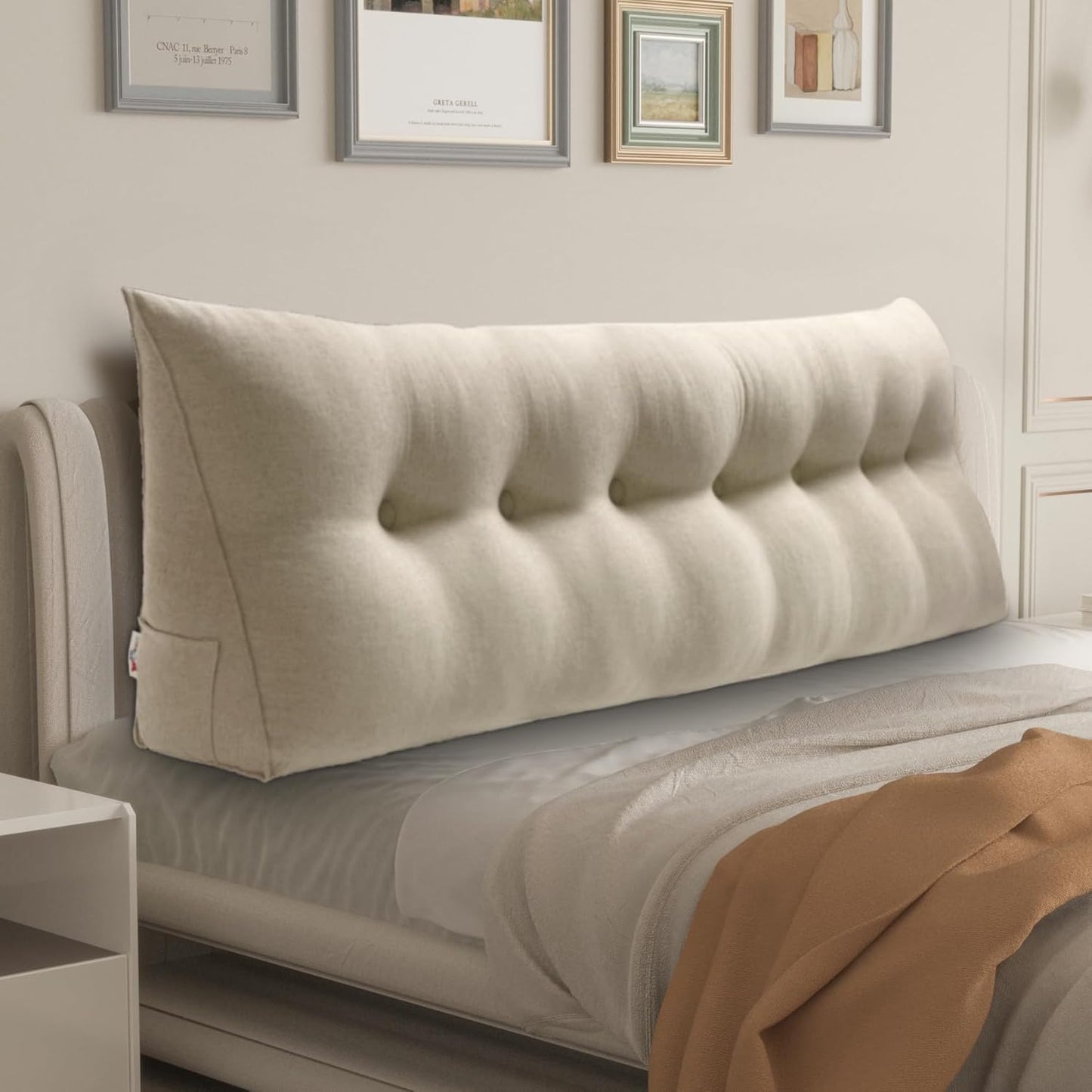 WOWMAX King Triangular Headboard Pillow for Ultimate Comfort