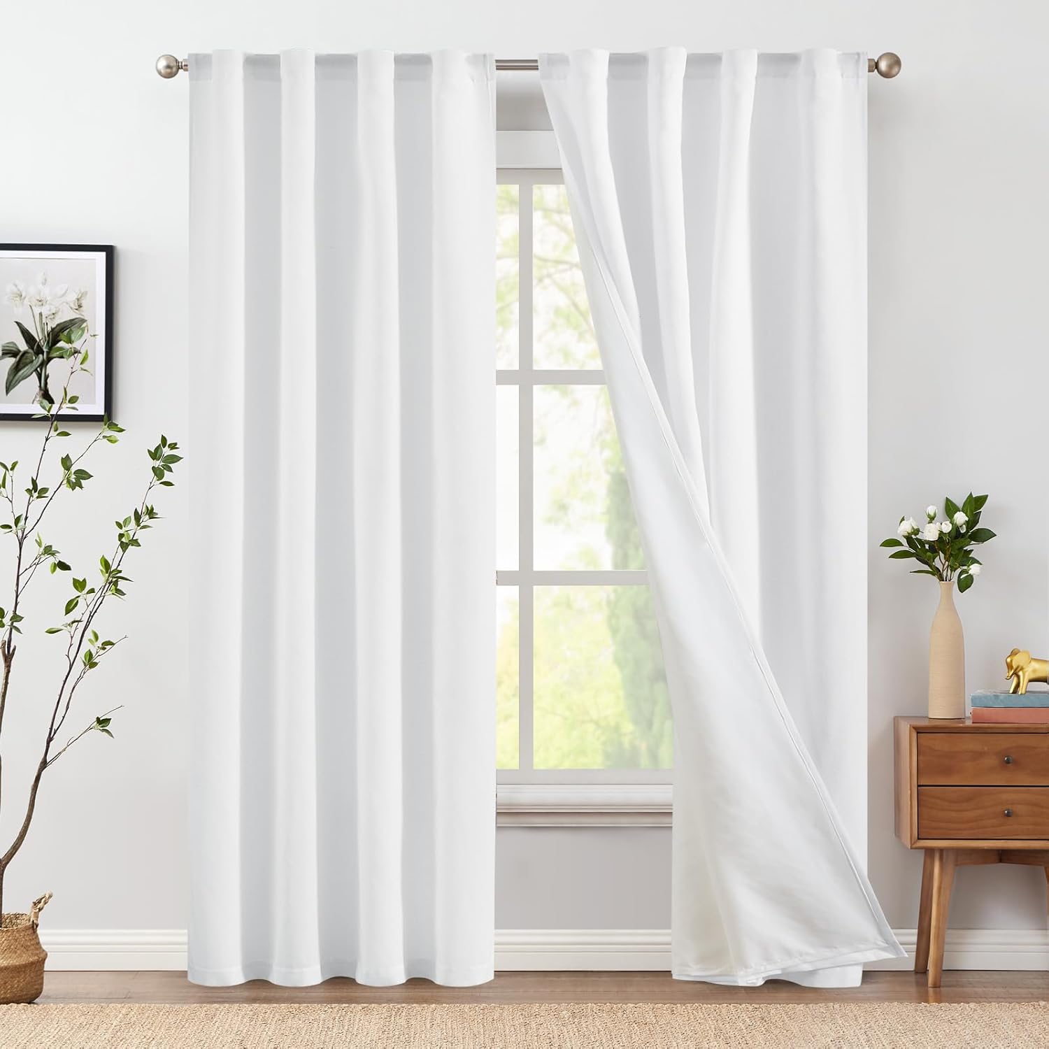 Linen Curtains with Privacy Lining for Stylish Home Decor