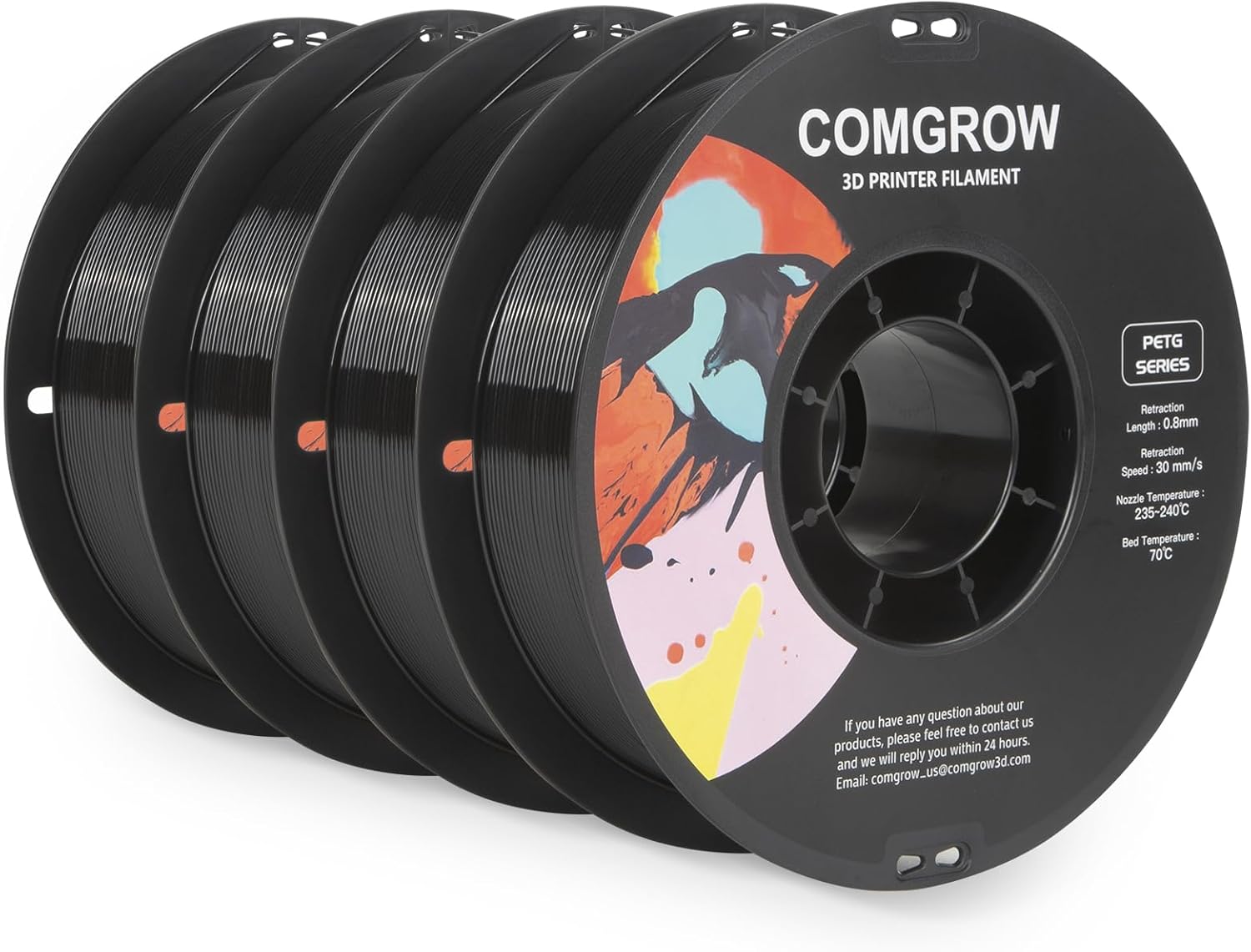 High Precision 1.75mm PETG 3D Printer Filament for Tough Prints
