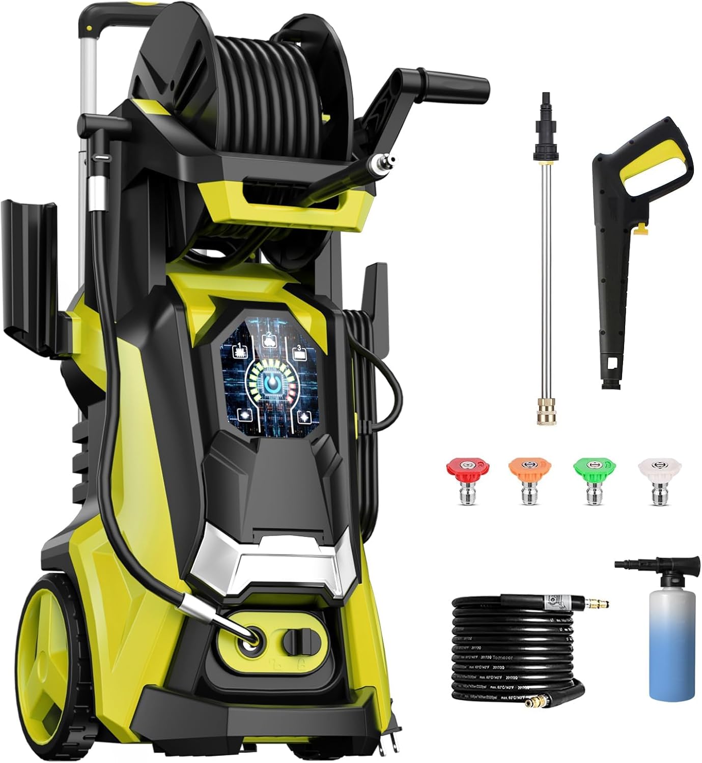 Electric Pressure Washer 5000PSI-Max with Touch Screen Control