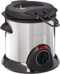 Presto 1 Liter Stainless Steel Electric Deep Fryer - Compact
