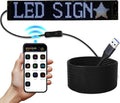 Programmable Scrolling LED Car Sign 23in x 5in - Flexible USB Display